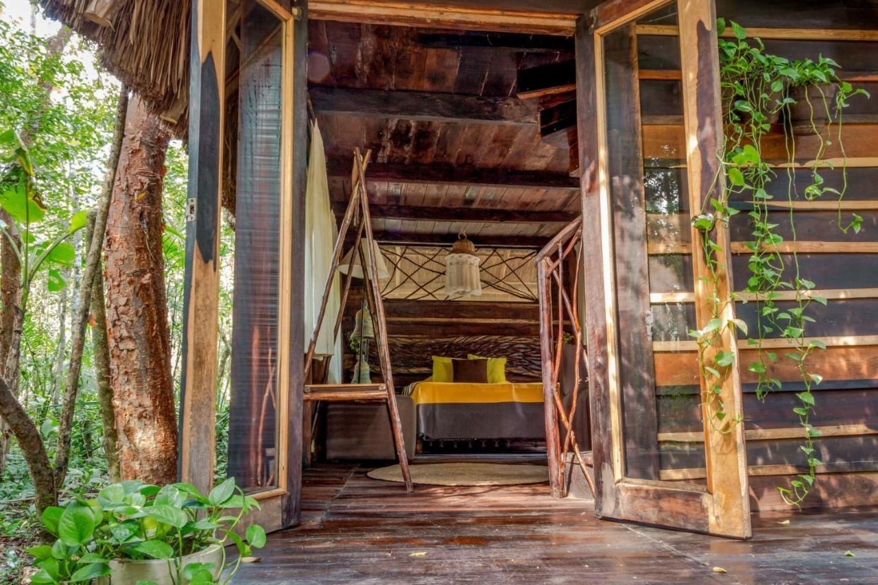 Madre Tierra Eco Habitat Guest House Puerto Morelos Ngoại thất bức ảnh