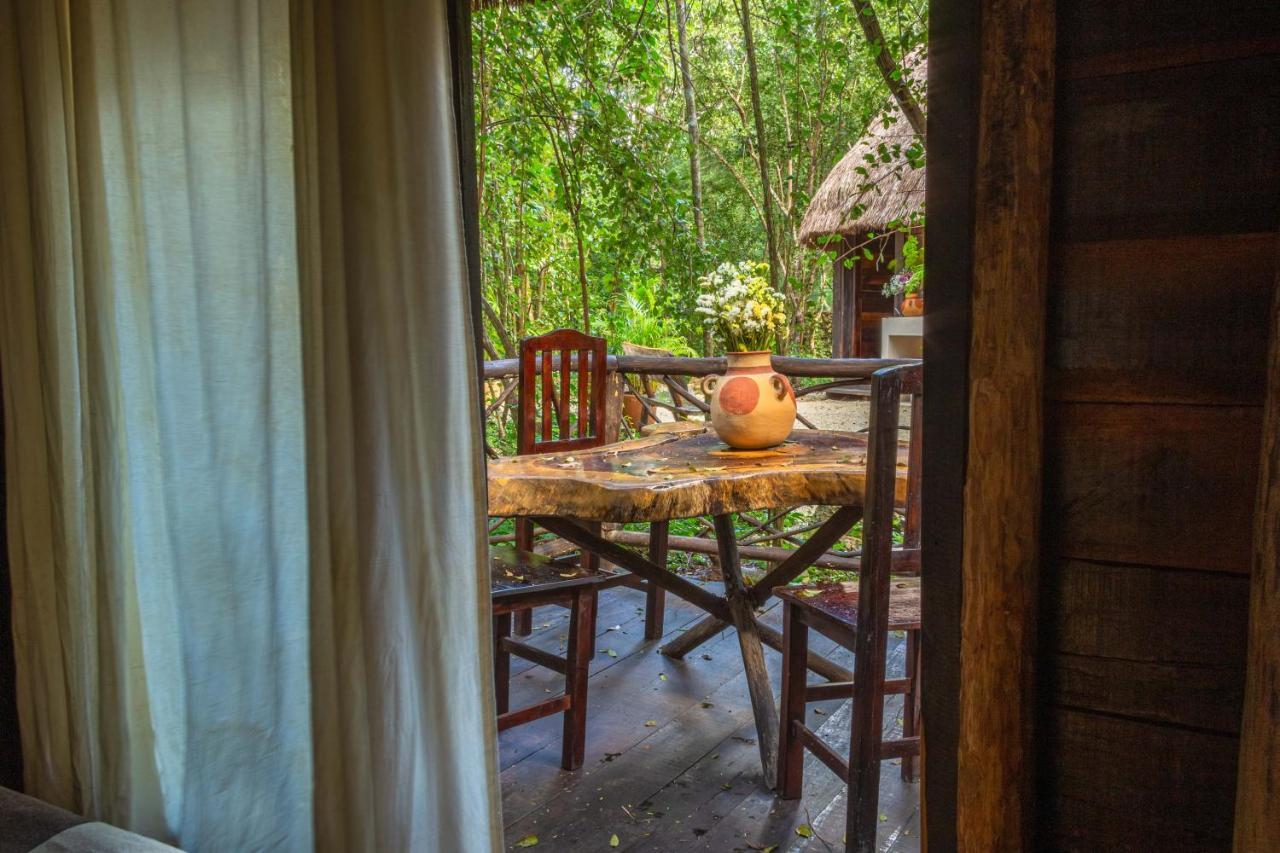 Madre Tierra Eco Habitat Guest House Puerto Morelos Ngoại thất bức ảnh