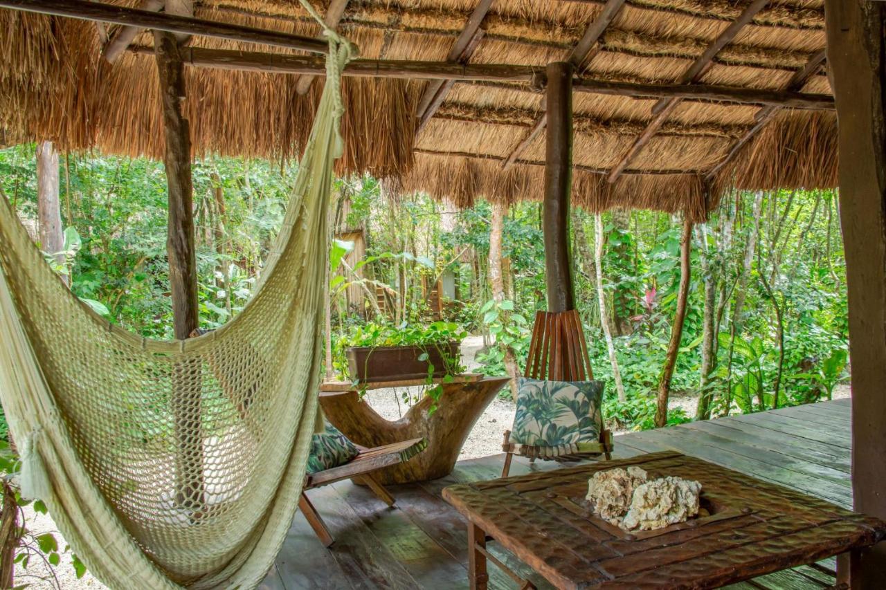 Madre Tierra Eco Habitat Guest House Puerto Morelos Ngoại thất bức ảnh