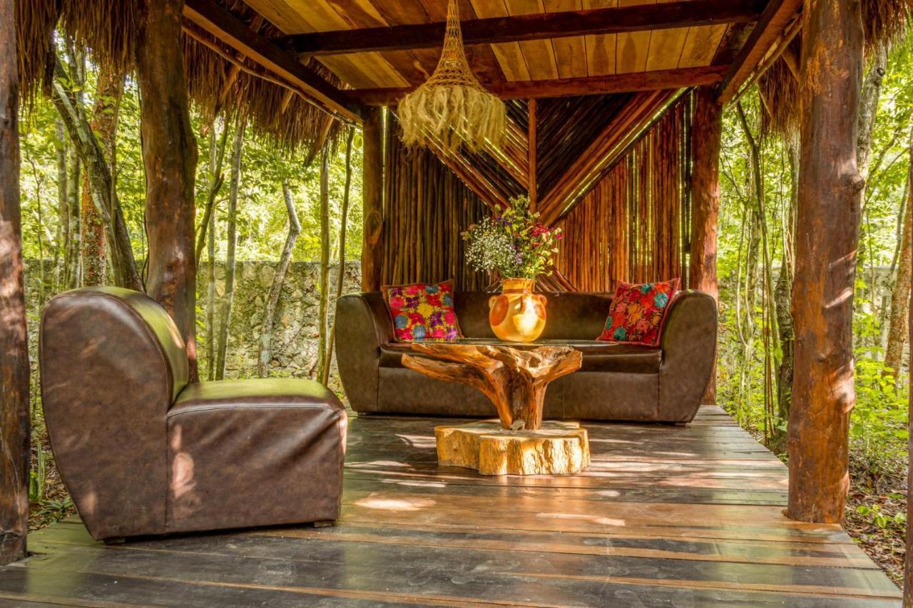 Madre Tierra Eco Habitat Guest House Puerto Morelos Ngoại thất bức ảnh