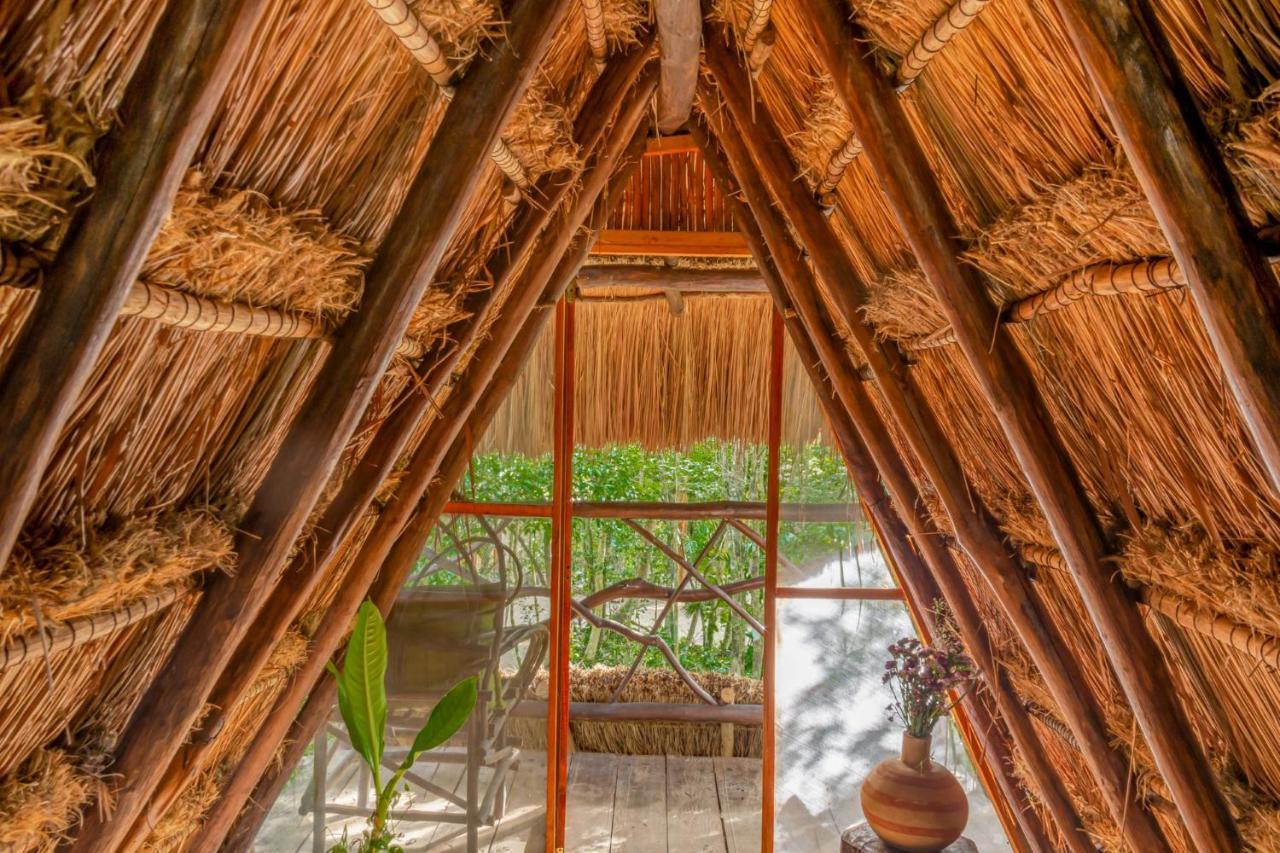 Madre Tierra Eco Habitat Guest House Puerto Morelos Ngoại thất bức ảnh