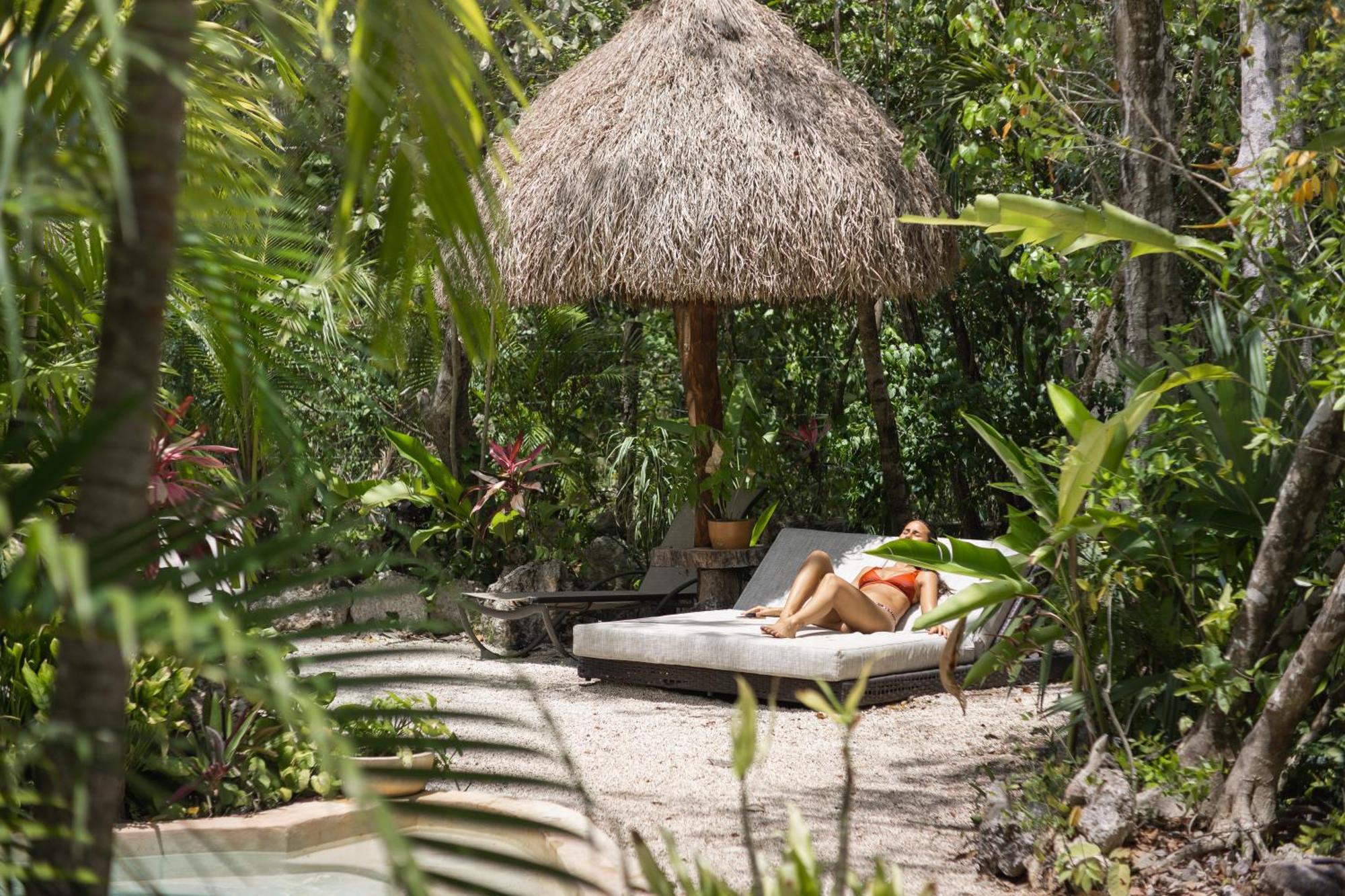 Madre Tierra Eco Habitat Guest House Puerto Morelos Ngoại thất bức ảnh