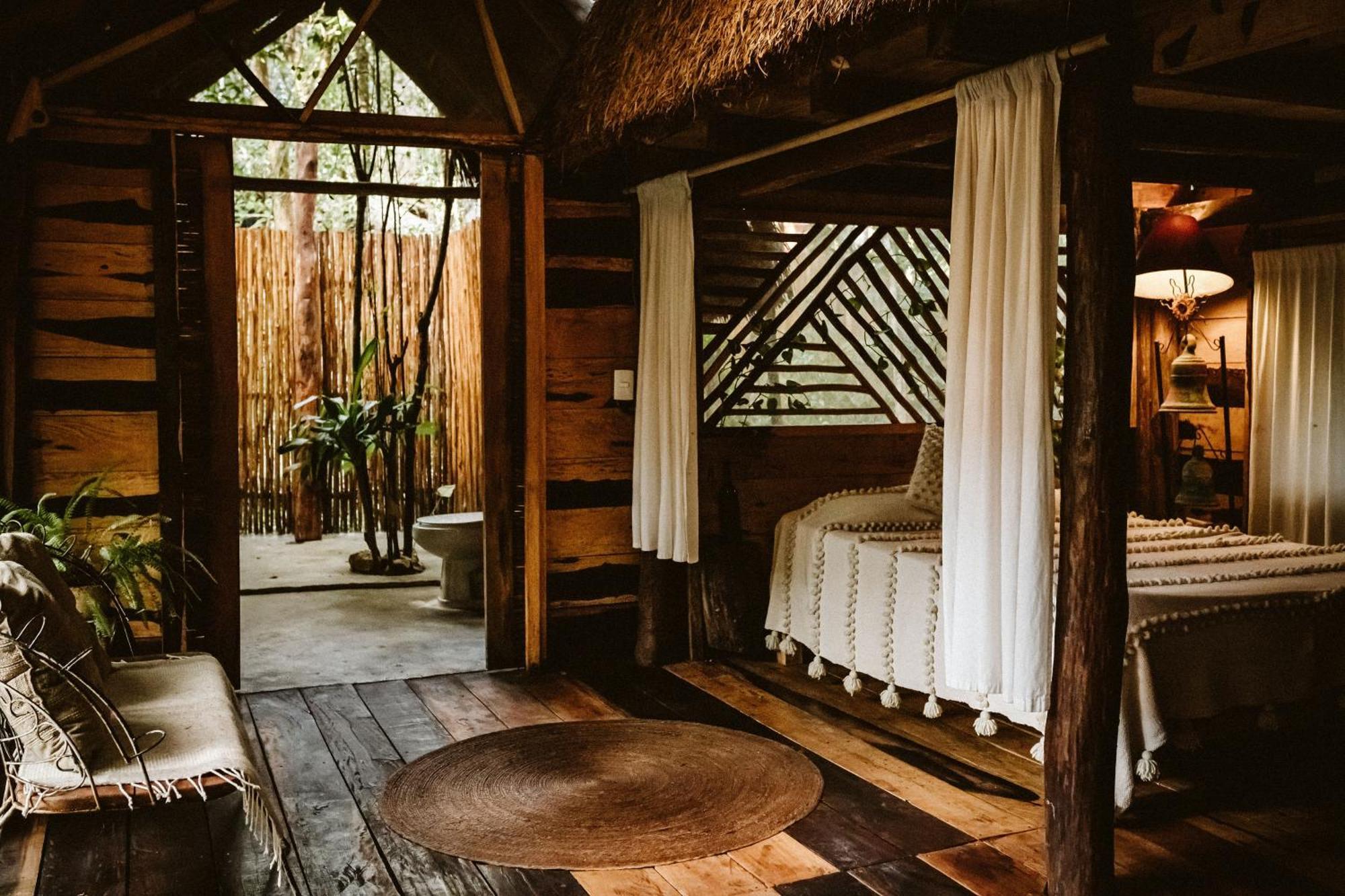 Madre Tierra Eco Habitat Guest House Puerto Morelos Ngoại thất bức ảnh