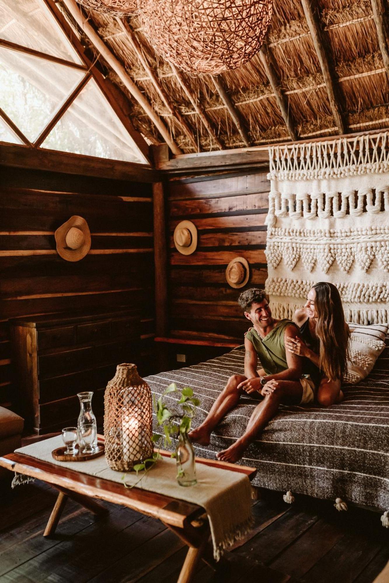 Madre Tierra Eco Habitat Guest House Puerto Morelos Ngoại thất bức ảnh