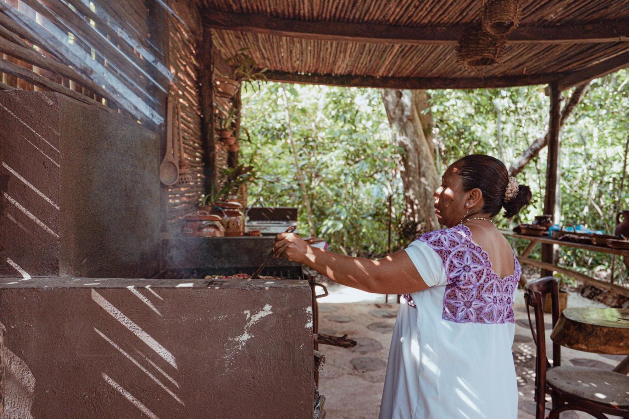 Madre Tierra Eco Habitat Guest House Puerto Morelos Ngoại thất bức ảnh