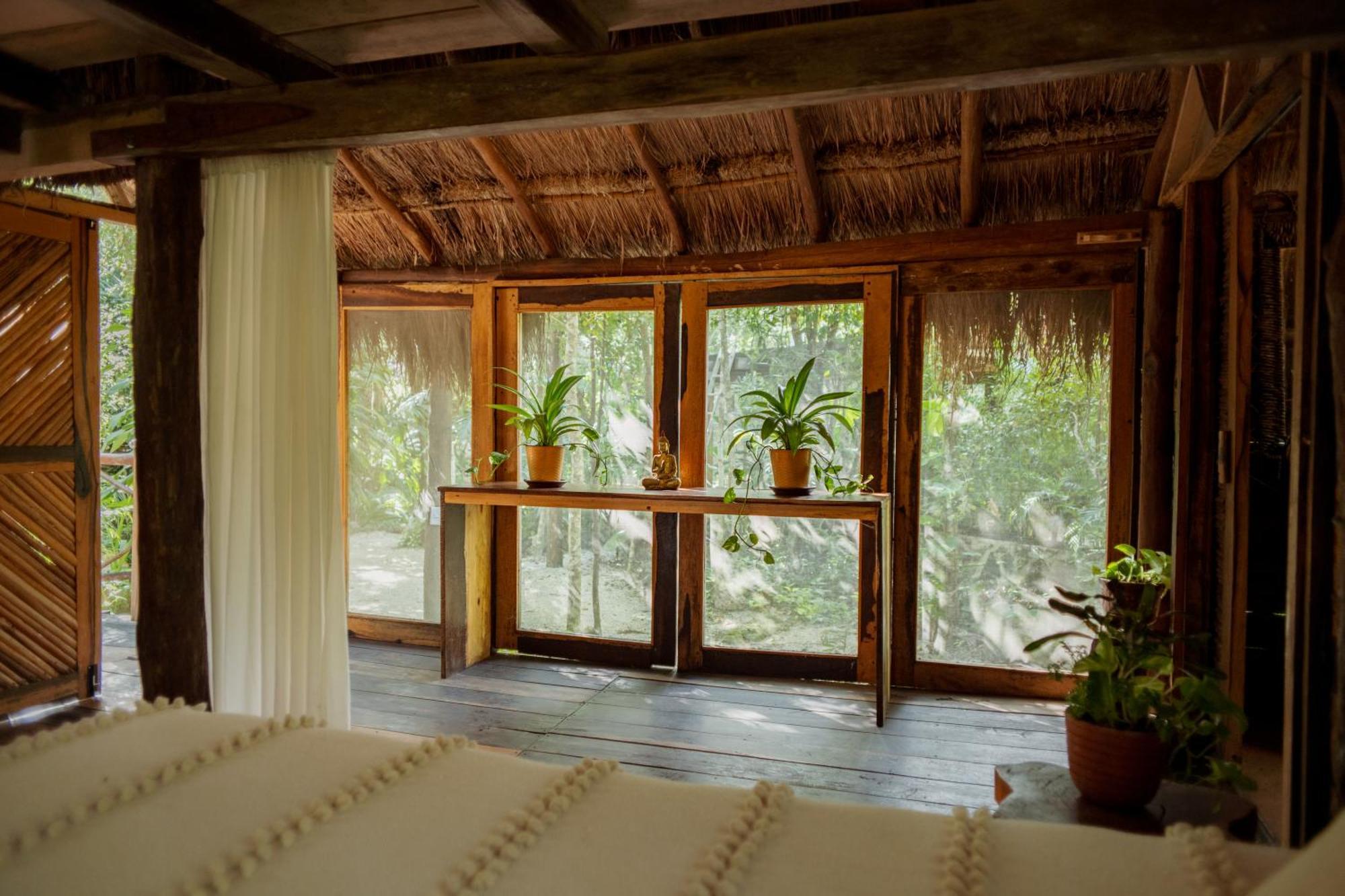 Madre Tierra Eco Habitat Guest House Puerto Morelos Ngoại thất bức ảnh