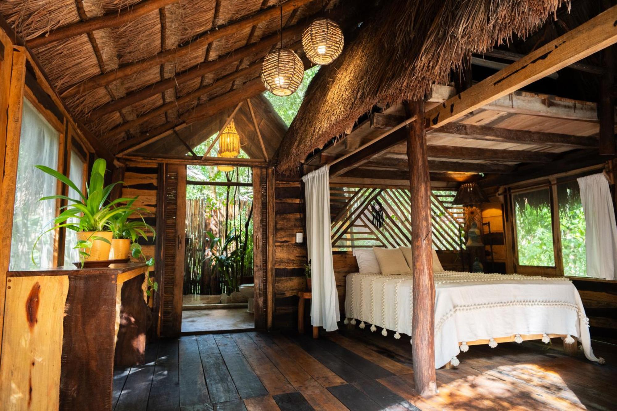 Madre Tierra Eco Habitat Guest House Puerto Morelos Ngoại thất bức ảnh